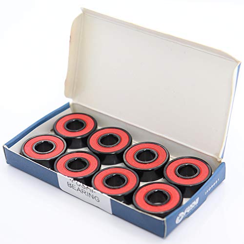 Fushibearing 608RS Bearing, 8X22X7Mm Abec-9 Red Sealed With Grease Ball Bearings, High Speed 608-2Rs thumb #6
