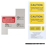 Tidevib Kit de enclavamiento para paneles General Electric 150/200A, 17 circuitos, monofásico, aleación de aluminio con acabado anodizado, incluye broca y manual de instalación (idioma español no