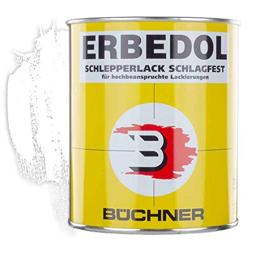 Erbedol | Schlepperlack | reinweiss | RAL 9010 | 0,75 l Farbe | Beschichtung | Traktor | Agrar | Lack | Lackierung | kratzfest | wetterfest | stoßfest | Schlepper | glänzend