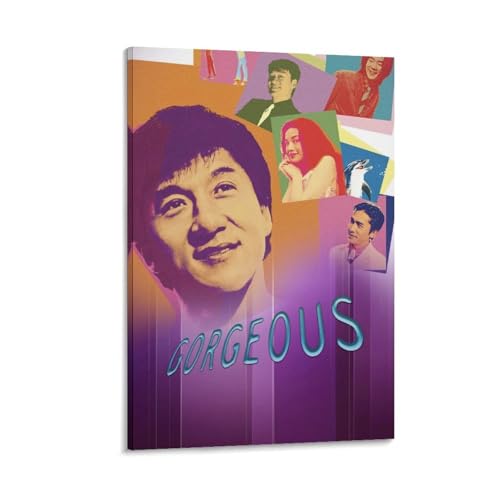 WbL[E`F Jackie Chan f  |X^[ LoX EH[A[g 摜 G  |p ǂ̊G  \t@̔wiG12x18inch(30x45cm)
