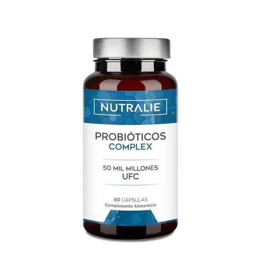 Probióticos Intestinales - 10 Cepas - 50 Billones UFC BIO-disponibles - Probiótico Intestinal - Lactobacillus Acidophilus y Gasseri + Bifidobacterium - 60 Cápsulas Biprotics Complex Nutralie