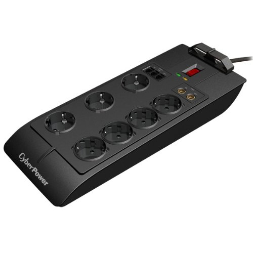 Preisvergleich Produktbild Cyberpower SB0701AD-DE-B Überspannungssteckdosenleiste (7-Port, Schukostecker)