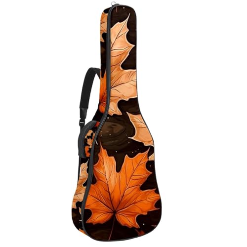 Sac de guitare acoustique 101,6 cm à motif feuilles d'érable étanche