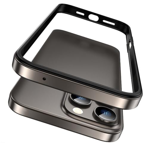 iPhone �p 16 15 14 13 12 Pro Max 14 15 16 Plus �p�y�ʃA���~�j�E�����^���t���[���o���p�[�P�[�X�����^�����n�C�u���b�h�V���R���o�b�N�A�N�Z�T���[�A�`�^���AiPhone �p 12 �p