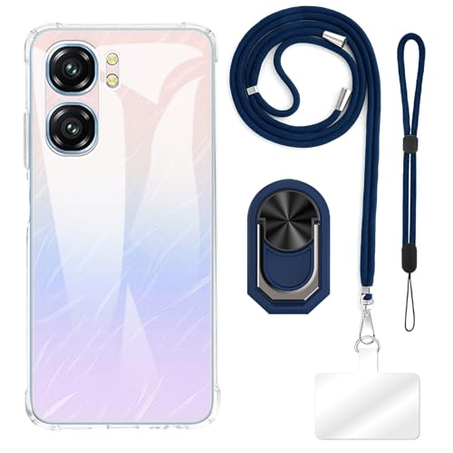 ESACMOT [4 in 1] P[X Oukitel C58 Pro Ƃ̌݊AXgbvAXgohAOtAϏՌیJo[spZbg (NAP[X + u[Zbg)