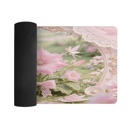 Alfombrilla Mandala Flower grande para escritorio miniatura 3