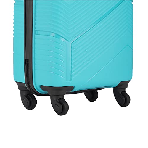 Image of Safari Carter Hard-Sided Polypropylene Spinner Wheels Luggage Suitcase (67, Cyan)