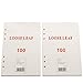 2 Pack A5 Refill Lined Paper 6 Ring Binder Filler Paper Inserts for Refillable Loose Leaf Journal Notebook Diaries, 5.5" x 8.2" 100 Sheets/200 Pages