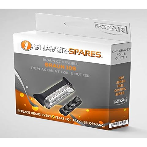Rozar® UK 10B 20B Foil & Cutter for Braun Shaver Replacement Part, Razor 190 1735 1775 5728 5729 170S (1000/2000 Series) Cover