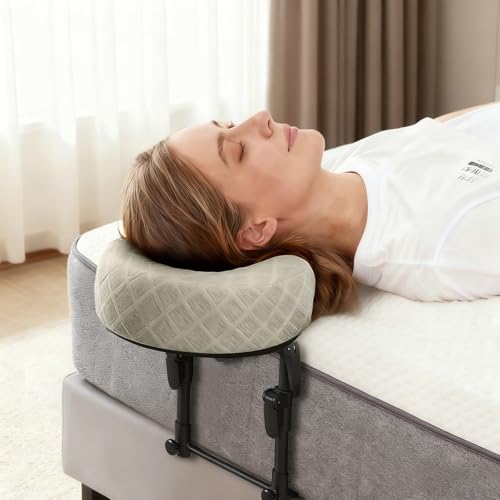 KONOVOLY Massage Headrest for Bed with Washable Pillowcase, Adjustable Home Mattress Top Massage Kit, Headrest Face Cushion, After Eye Surgery Face Down Pillow (Light Yellow) by KONOVOLY - Image 8