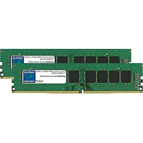 Price comparison product image 32GB (2 x 16GB) DDR4 2133MHz PC4-17000 288-PIN ECC DIMM (UDIMM) MEMORY RAM KIT FOR SERVERS / WORKSTATIONS / MOTHERBOARDS