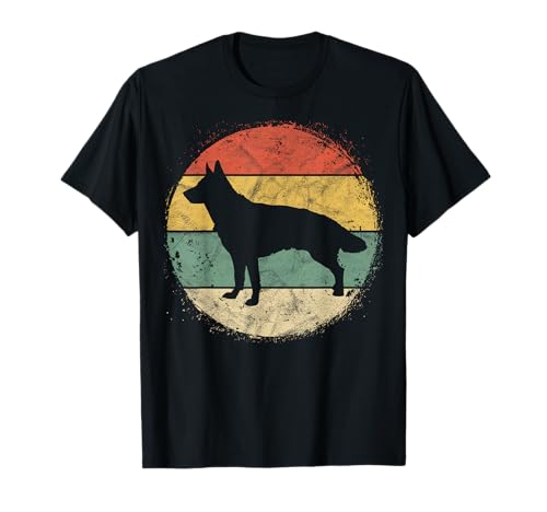 Circular Retro German Shepherd Owner Gift Shepard Dad Mom T-Shirt