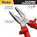 Titan 73328 8-Inch VDE Insulated Combination Pliers