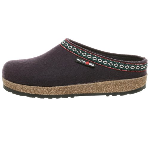 Haflinger Women's GZ Classic Grizzly Clog, Eggplant, 7 - Thumbnail 5