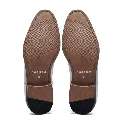 Image of CGRRBW Men's Chelsea Boots Suede Leather Casual Boots for Men