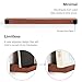MÖNKE Vinyl Record Wall Mount - an Elegant Display Ledge Made from Solid Wood - This Vinyl Record Shelf Will Hold Records of Any Size (Brown)