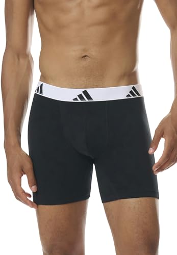 Image of Adidas Men's Boxer Shorts (Pack of 3) Boxer Brief Cyclist Underwear (Size S - 3XL) - Comfortable Underwear Men
