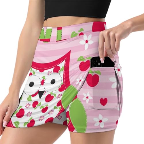 Jupe short de golf anti frottement pour femme avec poche de sport
