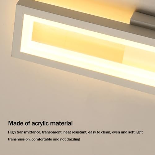 Aplique de pared LED táctil rectangular de 32cm en color oro con luz neutra para dormitorio 5