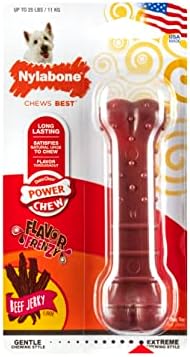 Nylabone Power Chew Bacon Bone Dog Chew Toy, Medium, For Dogs up to 16kg
