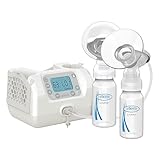 Dr. Brown's Customflow Hospital Strength Double Electric Breast Pump with Adjustable Settings, includes Breast Milk Collection Bottles, Flanges & Other Pumping Essentials