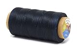 Flat Waxed Thread for Leather Sewing - Leather Thread Wax String Polyester Cord for Leather Craft St