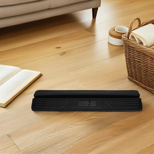 CHILDWEET Baby Gate Pedal Accessory Black Pp Plastic Door Ramp Support Feet for Home Safety Gate Reinforcement Easy Installation Stairway Pet Kick Plate