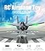 chilsoby F22 RC Airplane with LED Lights, Remote Control Hobby Fighter Toy, 2.4GHz Gyro Stabilizer Glider Aircraft Plane with 3 Batteries, Easy to Fly Outdoor Toy for Kids Beginners
