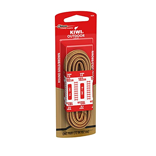 Kiwi Outdoor Square Leather Laces, Brown, 72" (Pack - 1) #TOP3