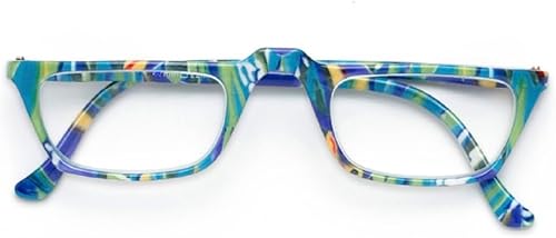 Miniatura 5 de Pink Ribbon Shades The Caribbean Tropical Half Moon Rim Lectores Gafas de lectura transparentes Tramposos