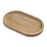 Apparence élégante : notre plateau ovale présente une apparence élégante avec un grain de bois naturel unique. Ce design raffiné permet de créer une atmosphère élégante et confortable.