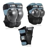 80SIX Set de Protecciones 6 en 1 para Niños y Adultos – Rodilleras, S/M)