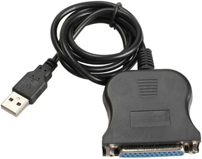 USB DB25 25Pin Male to Female Printer Parallel Port IEEE 1284 LPT Adapter Converter Cable Cord Parallel Port Converter H8WD