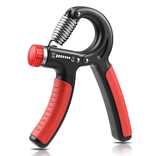 NIYIKOW Grip Strength Trainer, Hand Grip Strengthener, Adjustable Resistance 22-132Lbs (10-60kg), Perfect for Musicians Athletes and Hand Rehabilitation Exercising