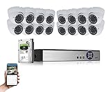 Evertech 16 Channel 1080p HD Security Camera System 2TB Hard Drive for Recording Remote Access Motion Detection