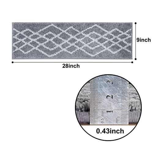 Cosy Homeer Soft Stair Treads Non-Slip Carpet Mat 28Inx9In Indoor Stair Runners For Wooden Steps,Stair Rugs For Kids And Dogs thumb #3