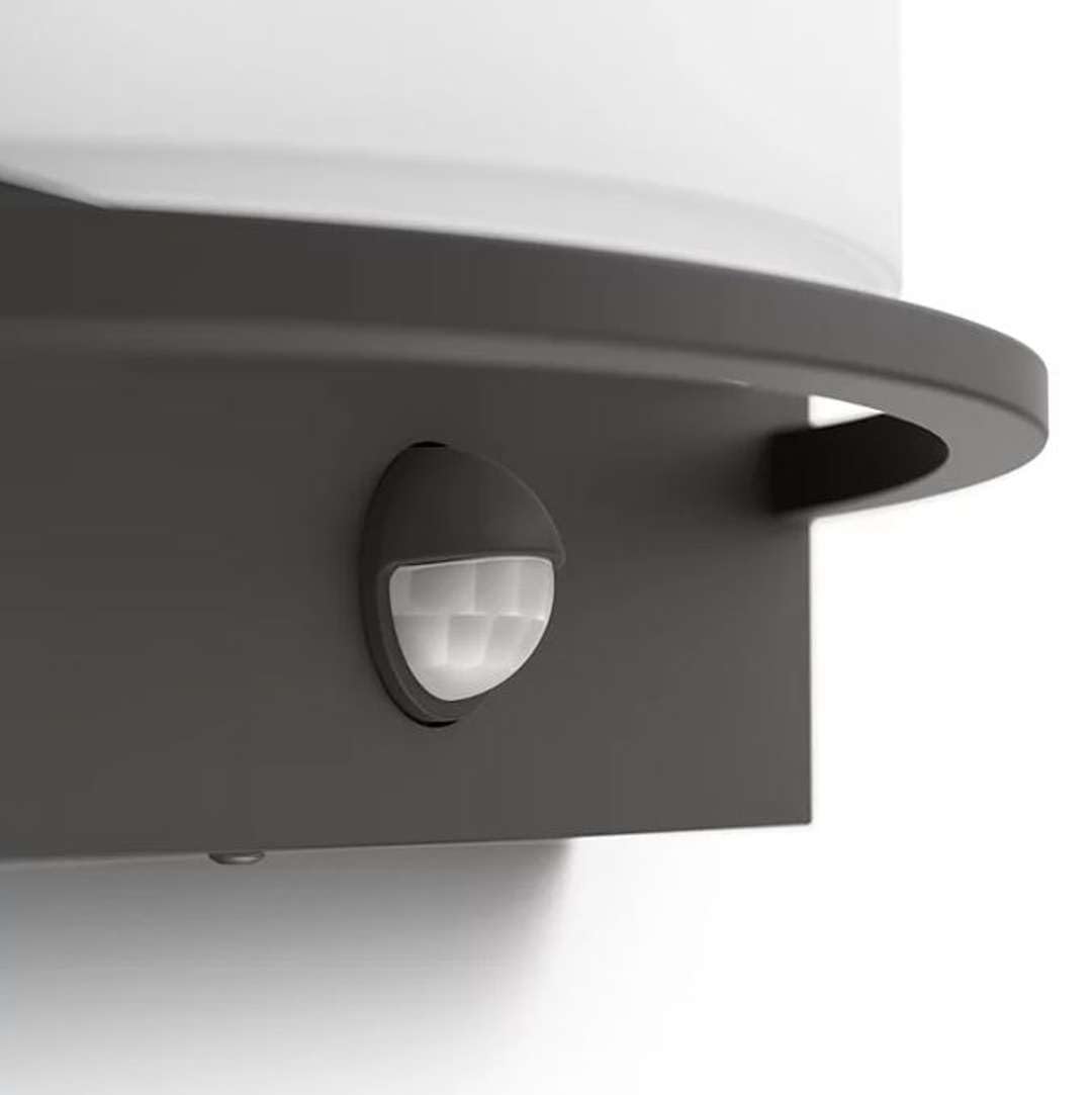 Philips myGarden Samondra Applique murale d'extérieur à LED avec détecteur de mouvement Anthracite 2700 K