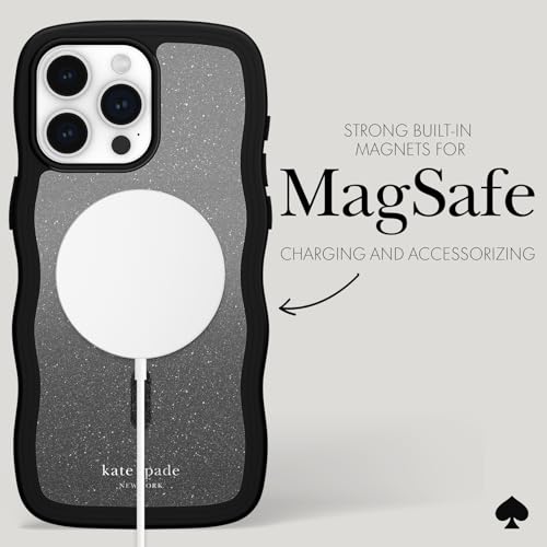Coque iPhone 15 Pro Max Case-Mate Kate Spade Wavy Nightfall Chic et Robuste - 5