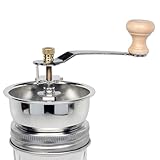 Mouture réglable : prenez le contrôle total de votre café en ajustant le titre de mouture avec notre moulin à café Jar. Il suffit de visser la partie en forme d'engrenage vers le haut et vers le bas sur la tige filetée pour trouver la merveilleuse rugosité pour votre coupe de genre