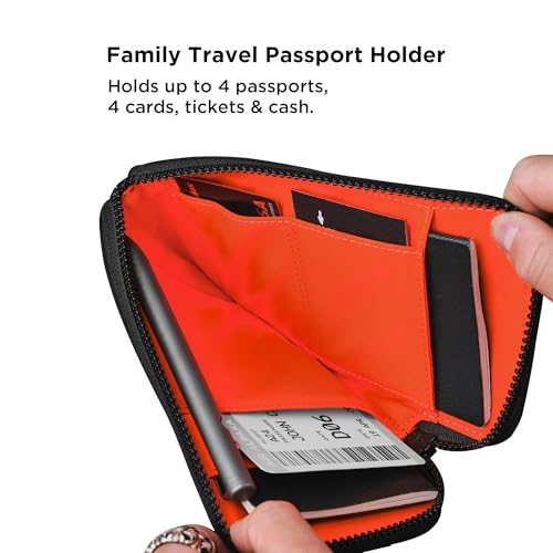 ALPAKA Zip Travel Wallet - Store Your Travel Accessories Efficiently - 3 Internal Pockets For Your Passport and More - 2 Card Slots - Made From Recycled and RFID-Protective Material4