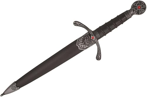 Miniatura 6 de Snake Eye Tactical Caballeros medievales de templarios diseño histórico cuchillo de caza con vaina (rojo-22248)