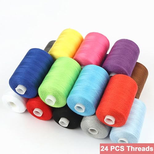 Set de hilos para coser HAGBOU 1000 yd 24 piezas miniatura 4