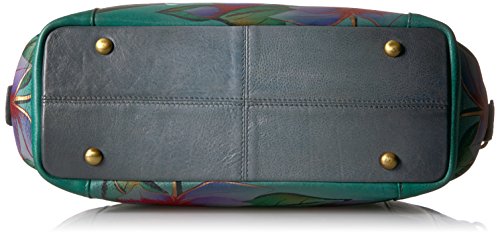 Image of Anna by Anuschka Women's Genuine Leather Large Tote Bag - Zip-Top Organizer with Outside Side Pockets