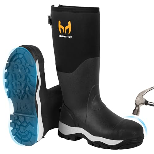 Men Rubber Boots Steel Toe 1100N Waterproof Neoprene