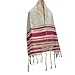 New Covenant Prayer Shawl, English/Hebrew & Bag (Israel) Holy Land (Pink)