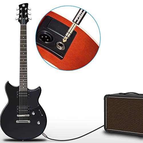 J&D 6.35Mm To 6.35Mm Cable, Gold Plated Heavy Duty Copper Shell 6.35Mm (1/4 Inch) Male Trs To 6.35Mm (1/4 Inch) Male Trs Stereo Audio Adapter Cable, 9 Feet #TOP4