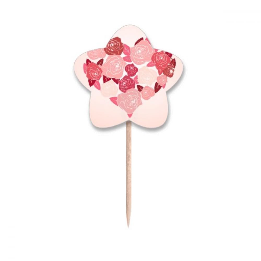 Cure-dents roses et cœur de Saint-Valentin pour raviver la flamme du dîner