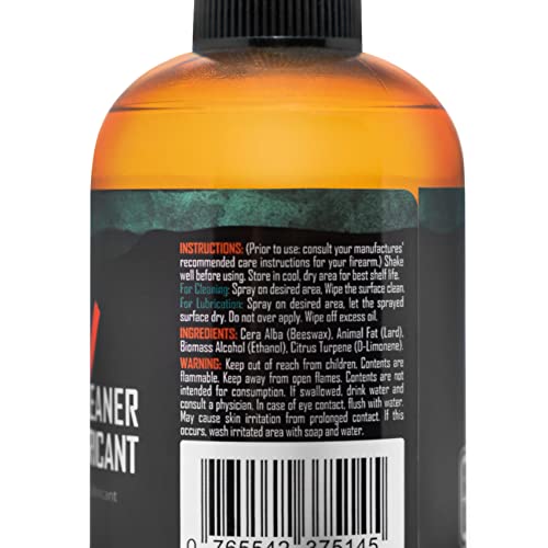 Gritr Gun Cleaner, Lubricant & Protectant | Multi-Purpose Clp Gun Cleaning Spray For Shooters | All-In-One 8 Oz. Bottle Of Gun Oil Lube & Rust Protectant #TOP2