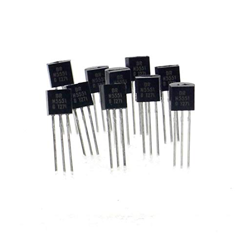 10x transistor 2N5551-B - NPN - 600 mA - 160 V - 625 mW - TO-92-311tran098 Cover