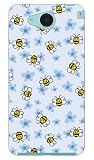 Coverfull Bee and Flower Blue Produced by Color Stage/for AQUOS U SHV35/au ASHV35-ABWH-151-MBR1 ASHV35-ABWH-151-MBR1